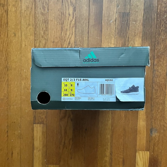 Adidas EQT 2/3 F15 Athleisure Boost Black Size 10 AQ5262 - Picture 6 of 6